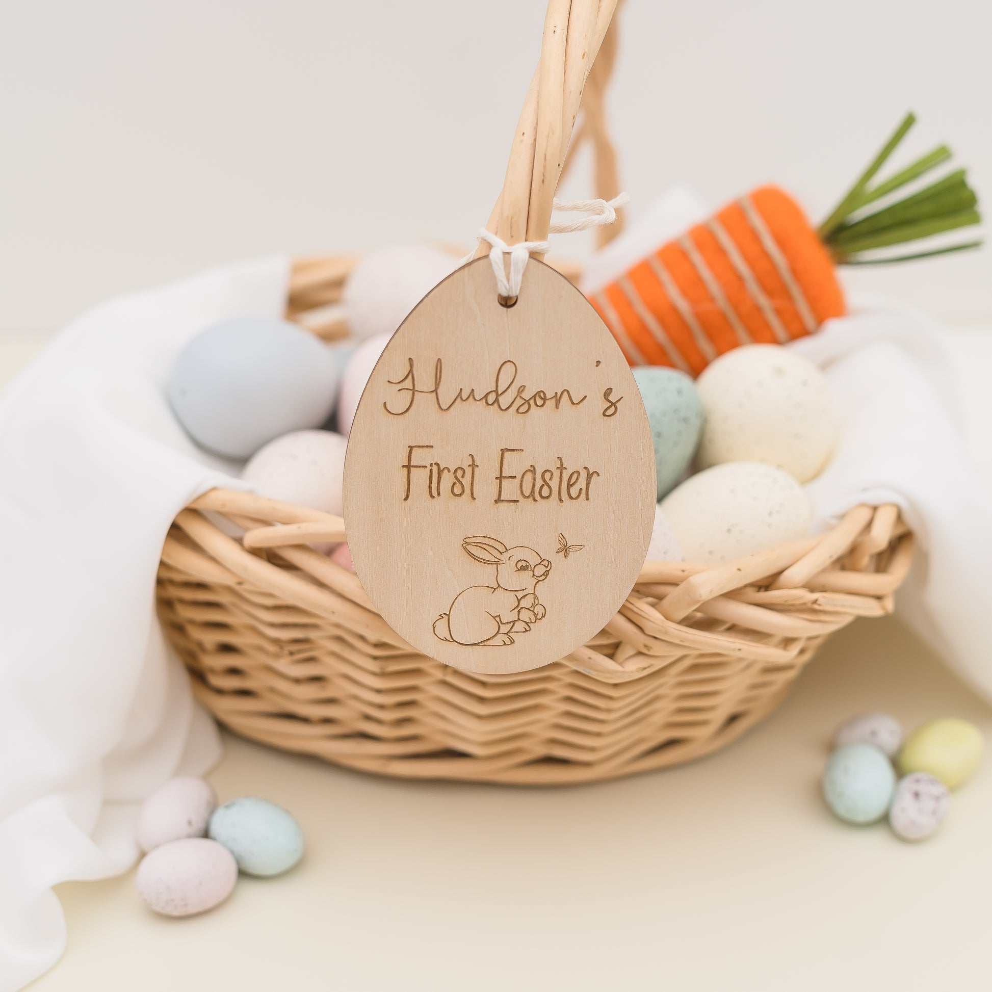 Easter Basket Tag - Engraved personal xmas Miss Ali's   