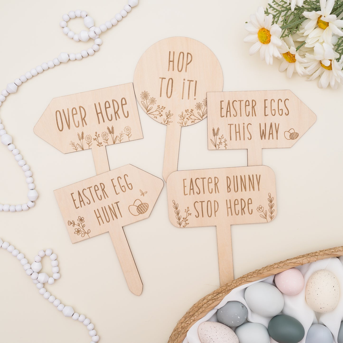 Easter Garden Signs - Set of 5