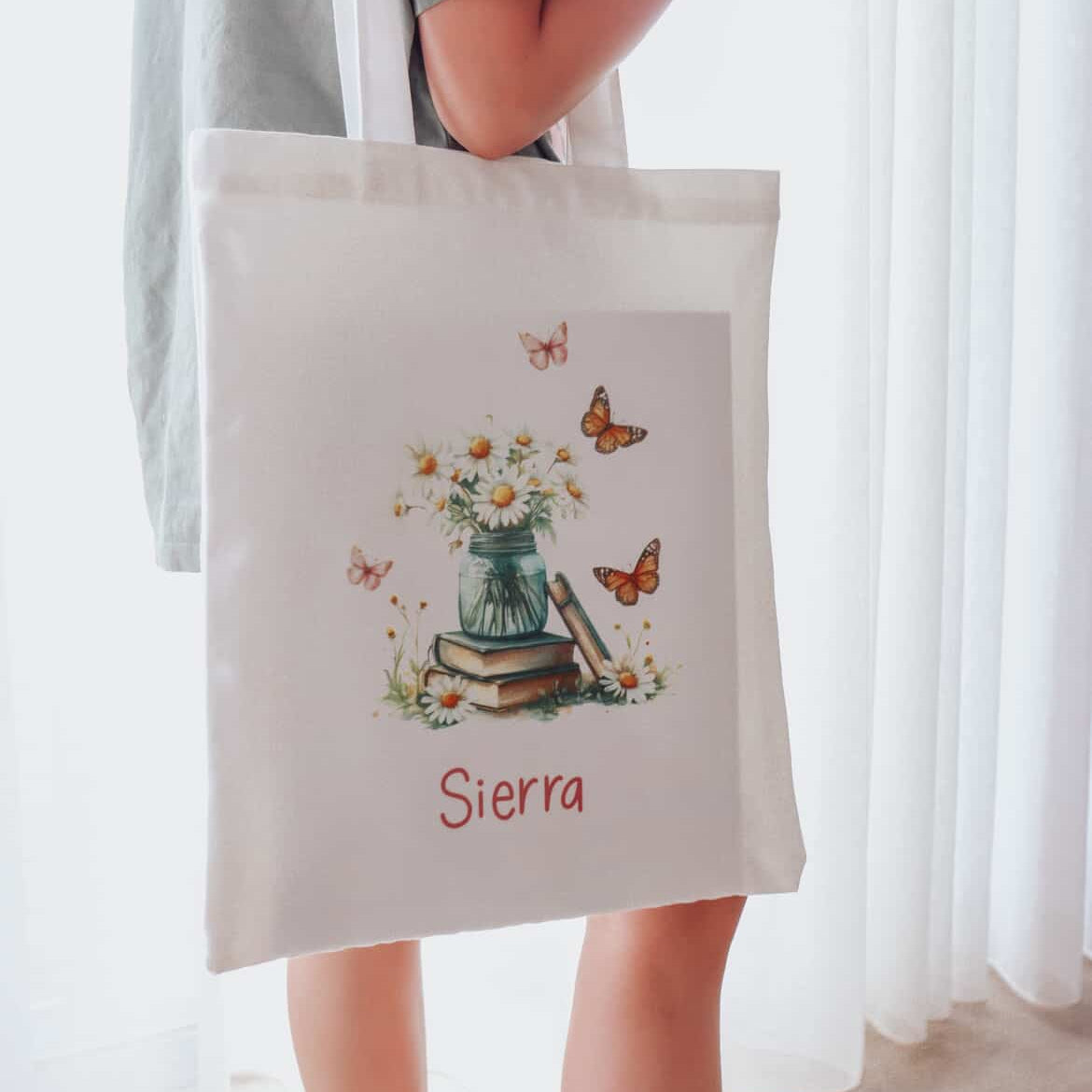 Personalised Library Bags Name Miss Ali's