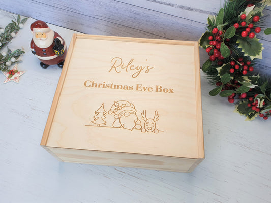 Christmas Eve Wooden Box personal xmas Miss Ali's   