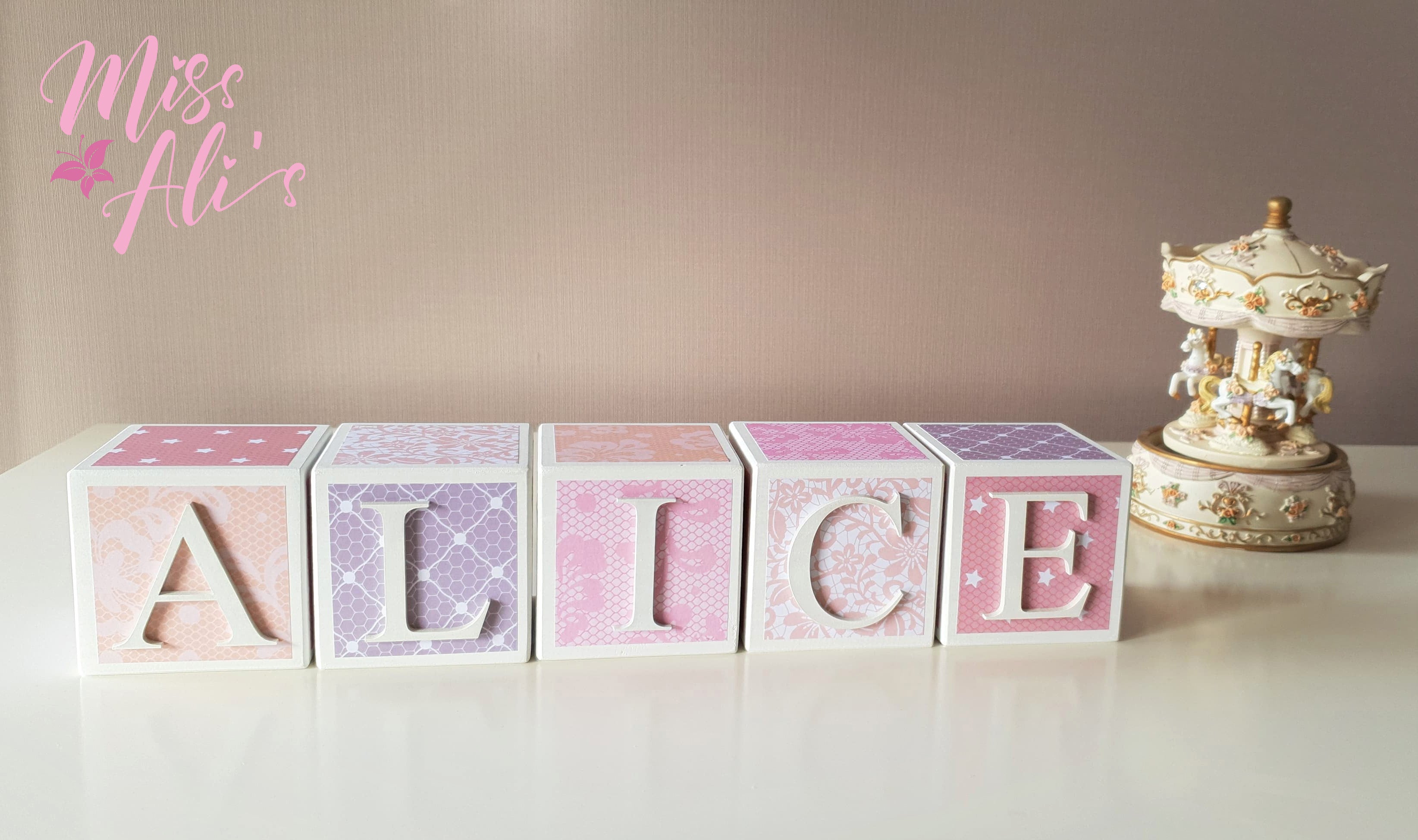 Personalised clearance baby blocks