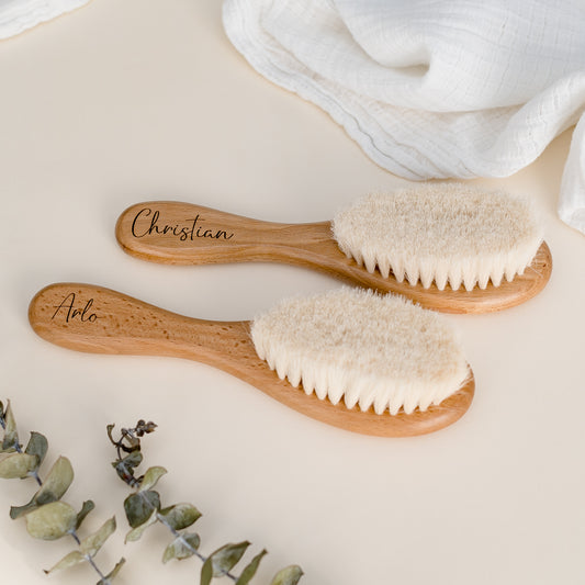 Personalised Wooden Baby Brush brush Miss Ali's   