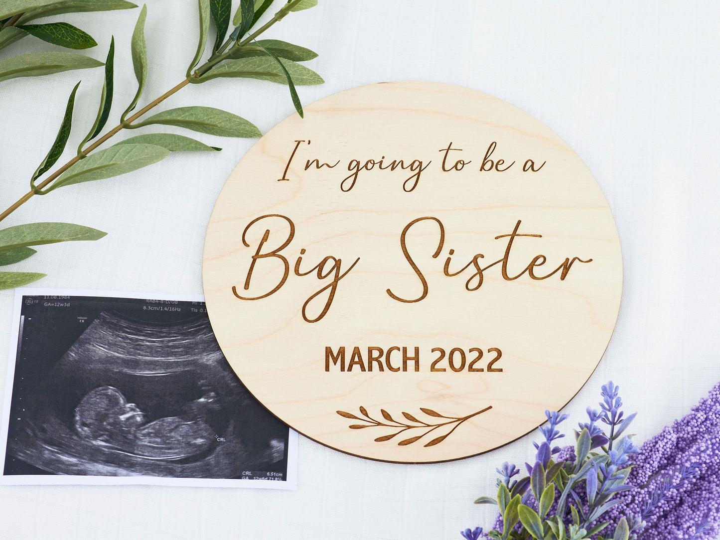 "I'm going to be a Big Brother/Sister" Plaque Promoted Miss Ali's   