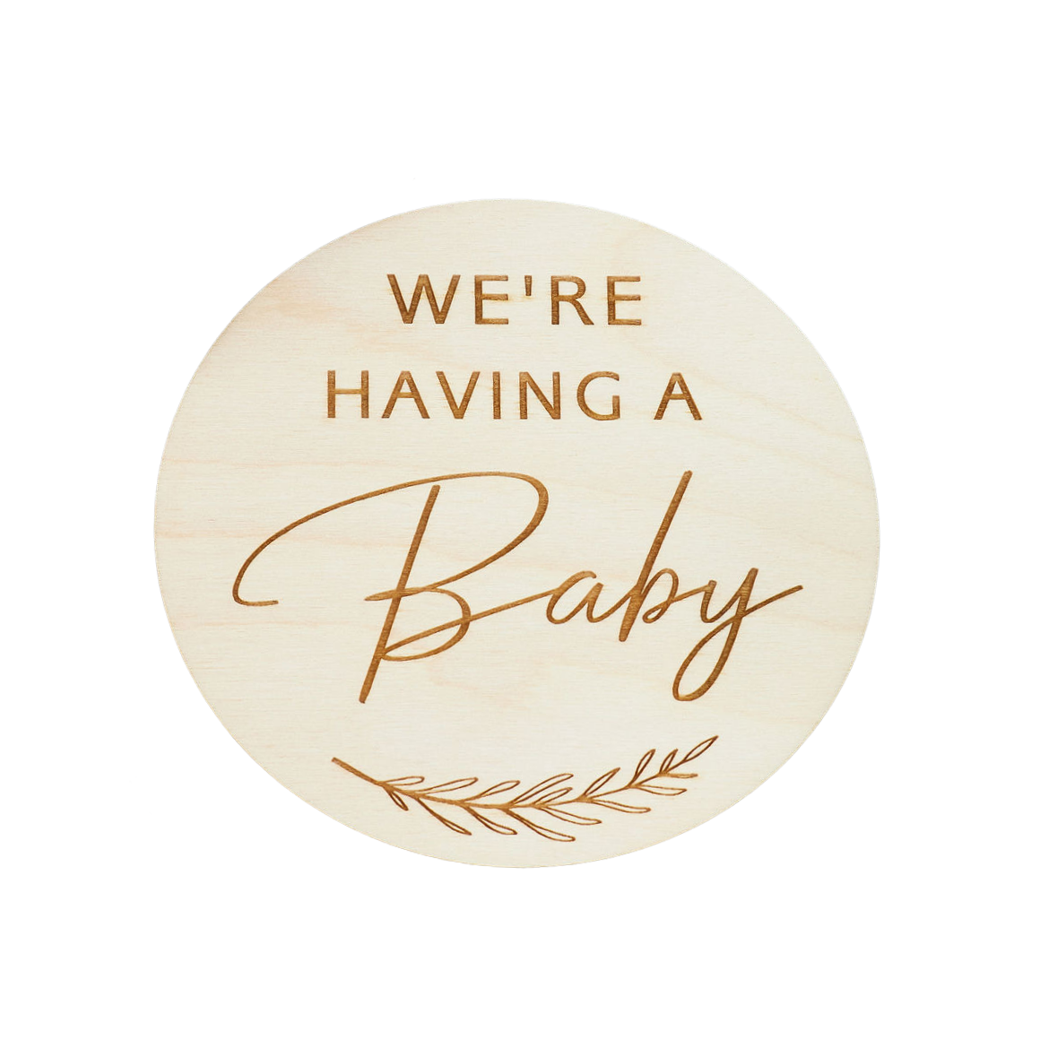 We're having a Baby Plaque Promoted Miss Ali's   
